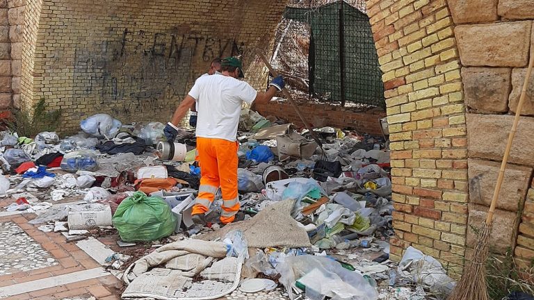 pulizia antiche terme 2021