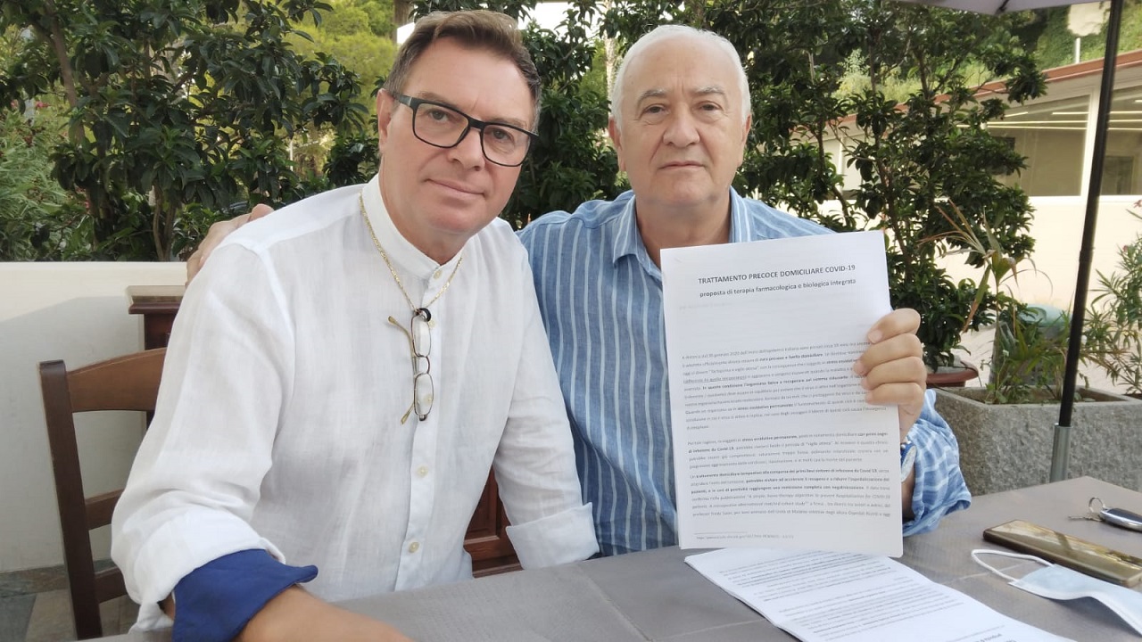 roberto randazzo sx e franco cusumano dx con trattamento domiciliare