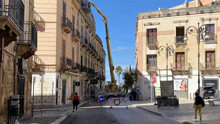 Lavori edili corso Vittorio Emanuele
