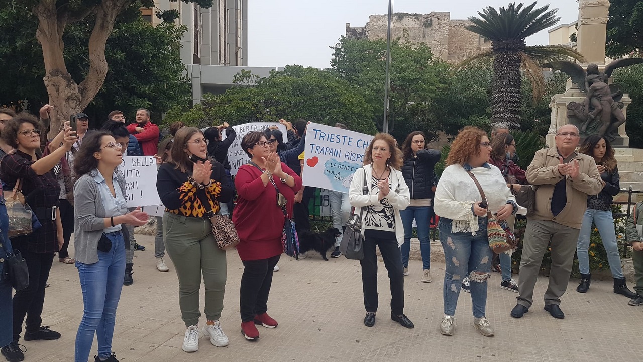 green pass protesta trapani 2021