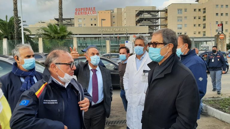 musumeci a catania maltempo 2021
