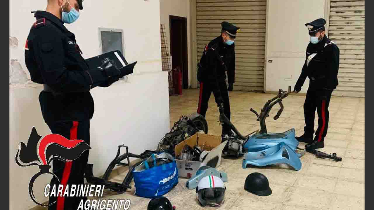 CARABINIERI AG RICICLAGGIO MOTORINI