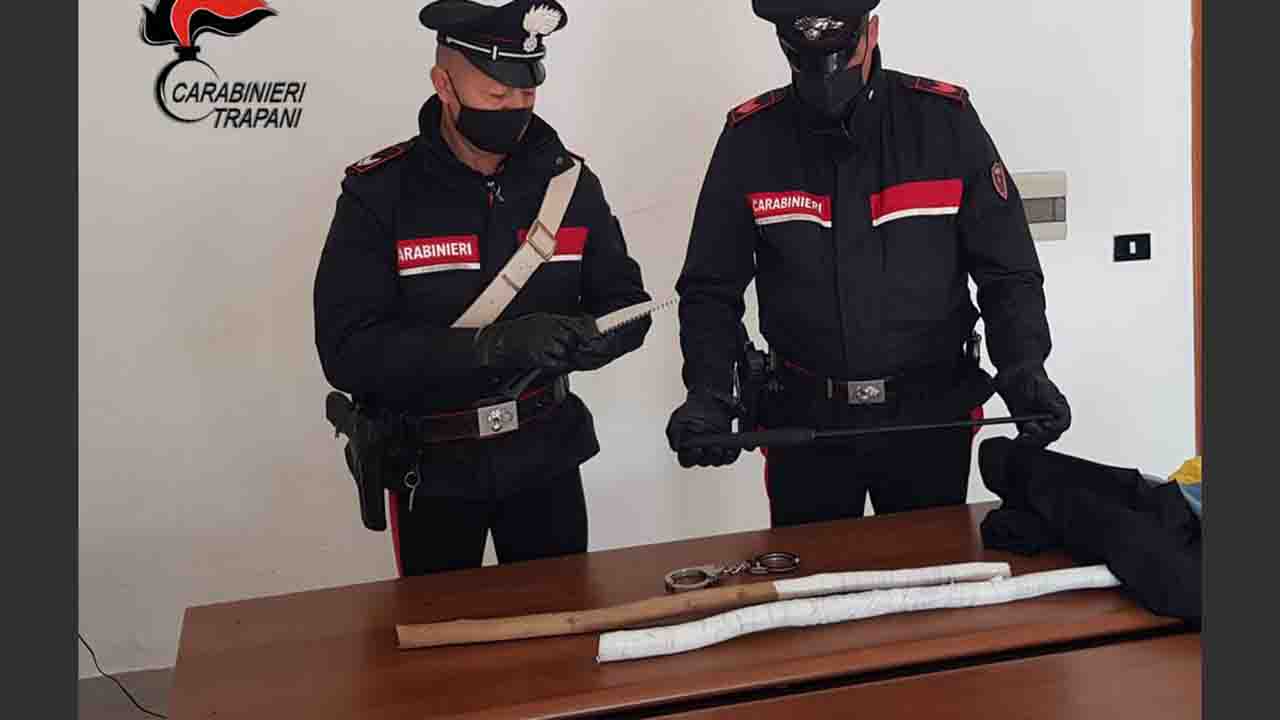 carabinieri arnesi bay banda Trapani