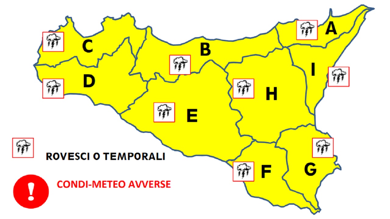 allerta meteo gialla 6-12-21