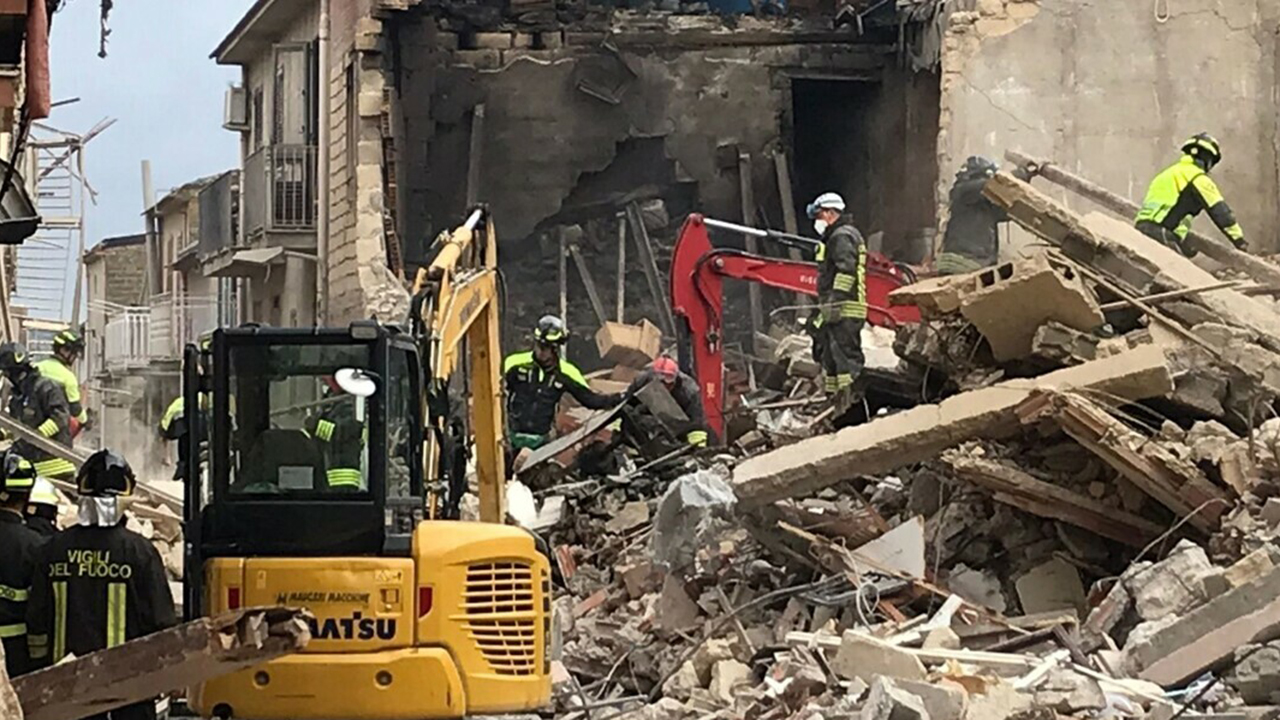 crollo palazzine ravanusa Soccorsi