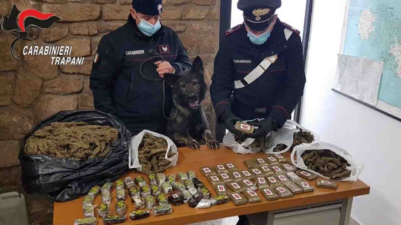 droga erice-valderice carabinieri