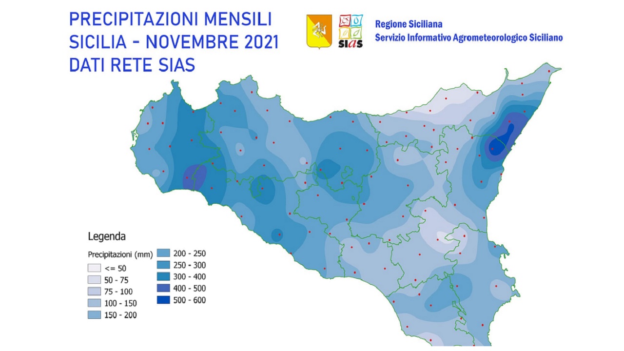 sias precipitazioni novembre 2021