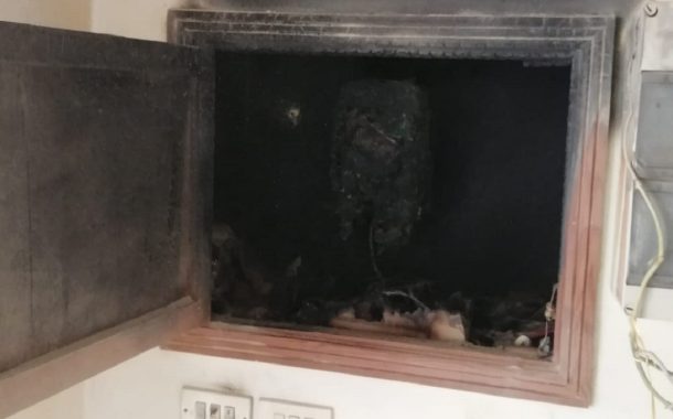 Incendio in un'abitazione per un guasto elettrico