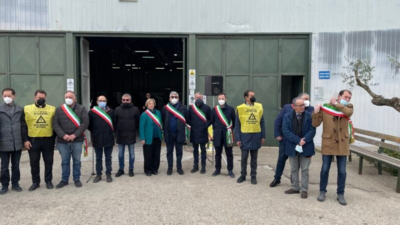SP 32 MANIFESTAZIONE SINDACI CIANCIANA RIBERA