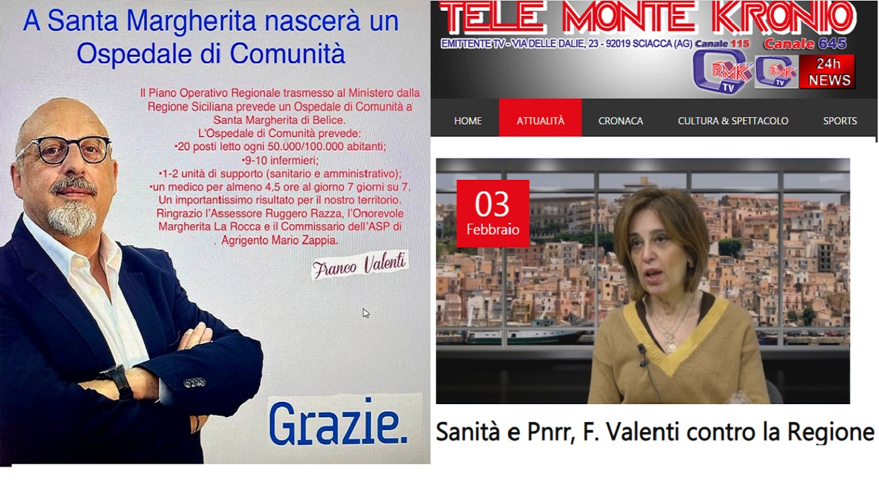 franco valenti francesca valenti sanità