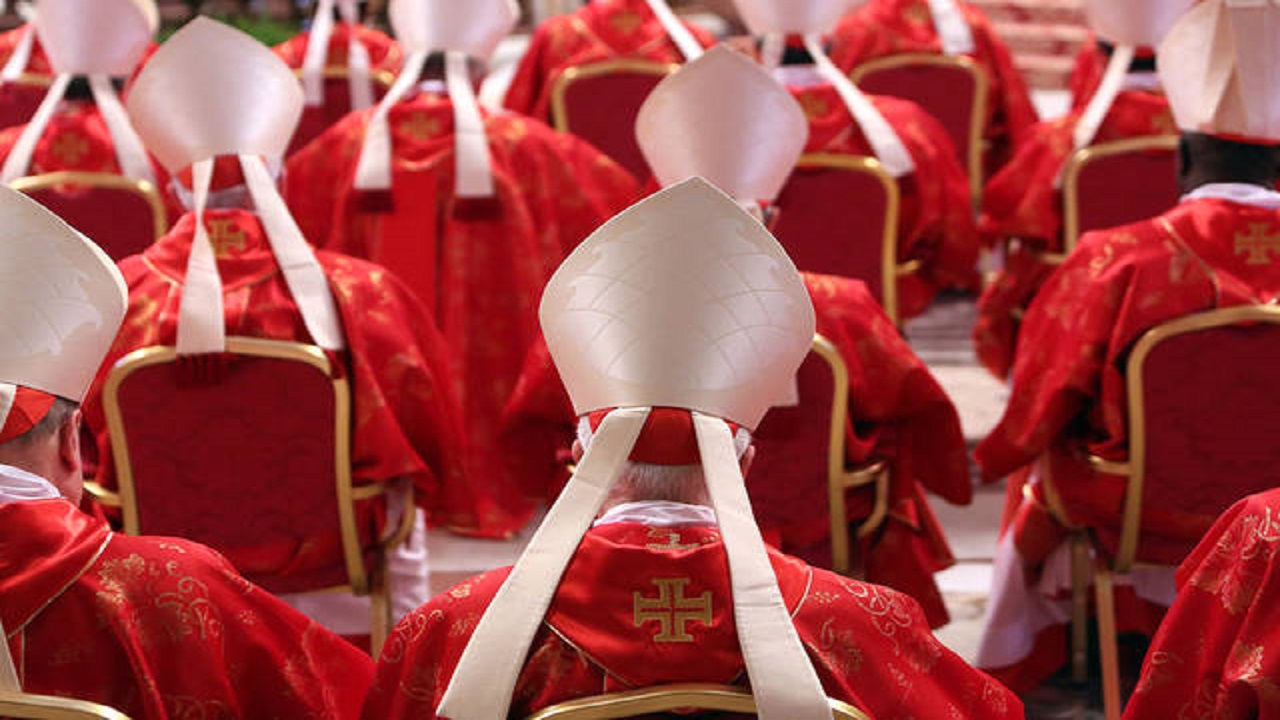 Cardinals Conduct Their Final Mass Before Entering Into The Conclave