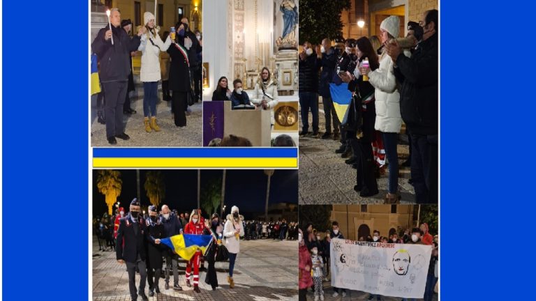menfi ucraina fiaccolata 2022