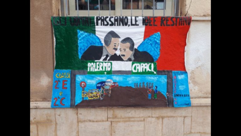Lenzuola Falcone Borsellino Inveges