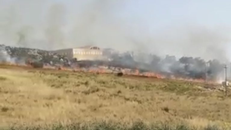 Incendio sterpaglie