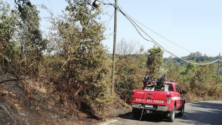 vigili del fuoco sterpaglie