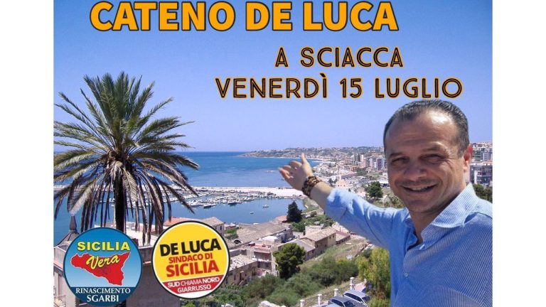 Cateno De Luca a Sciacca tour