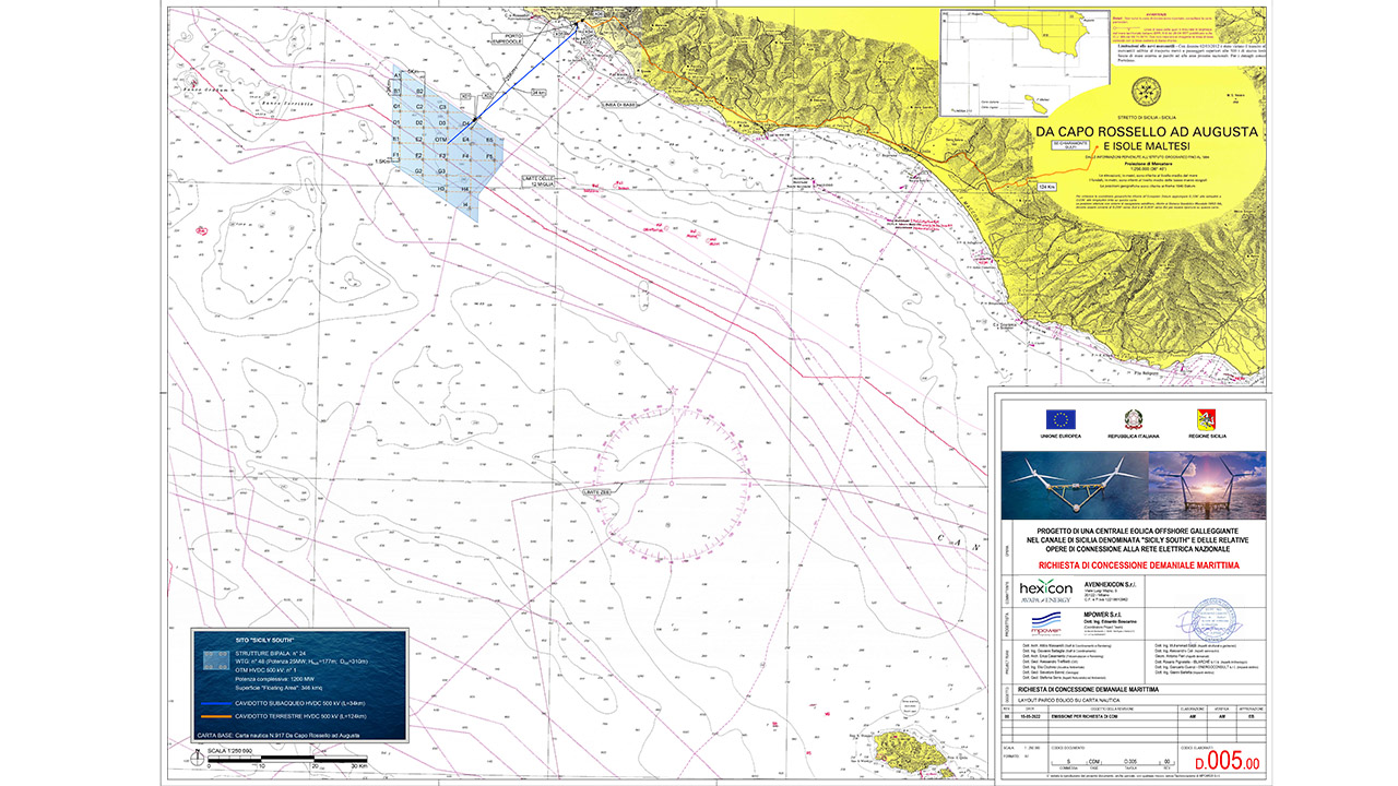  Parco eolico marino zona a est di Sciacca, interrogazione di Bono e Messina. C'è un progetto della 