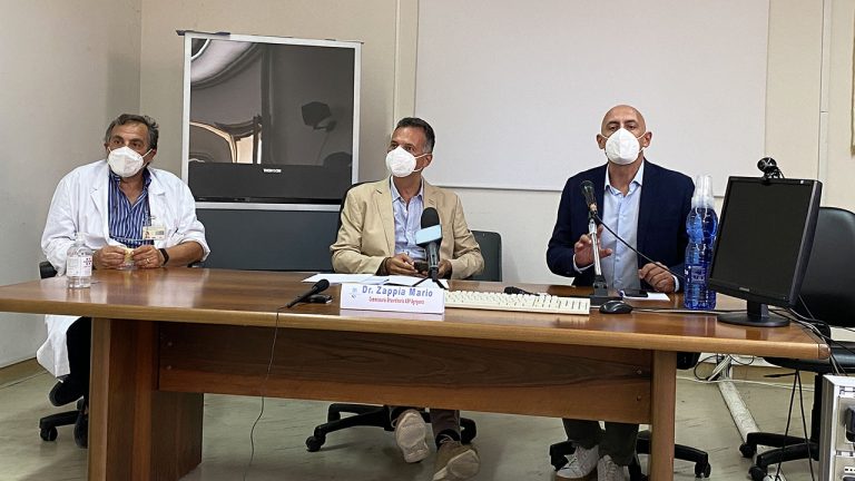 Zappia in conferenza stampa Sciacca 1 ago 2022