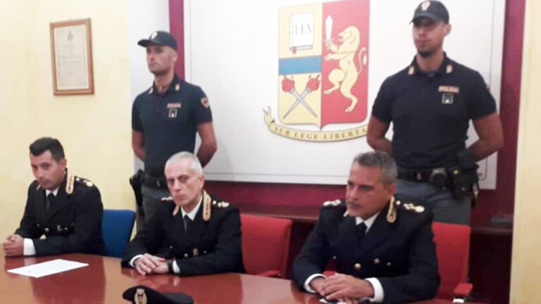 Questura conferenza stampa maxi rissa San leone set 2022