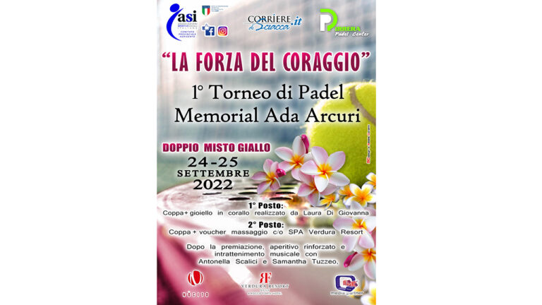 Torneo Padel LA FORZA DEL CORAGGIO 1280x720