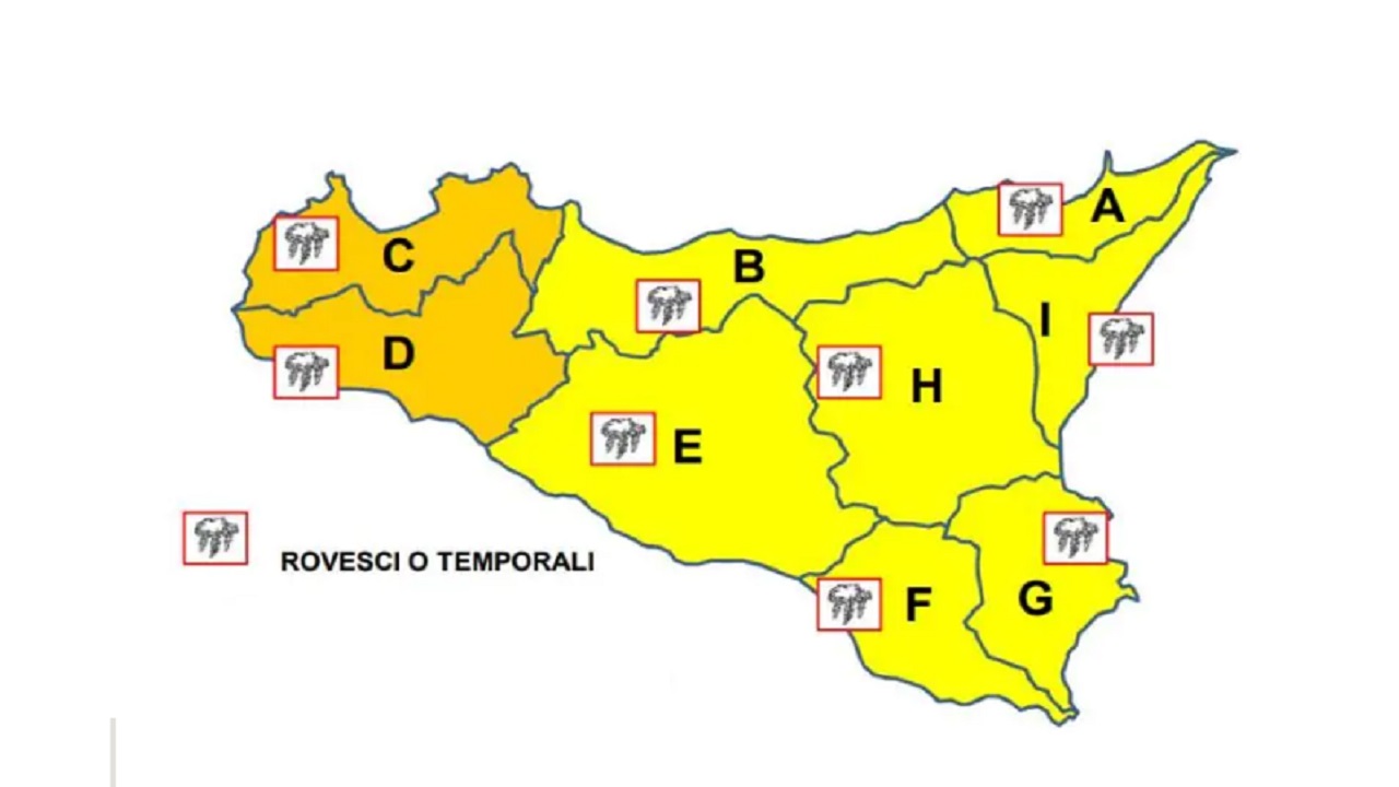 Nuova allerta meteo: arancione fino a mezzanotte. Domani torna gialla