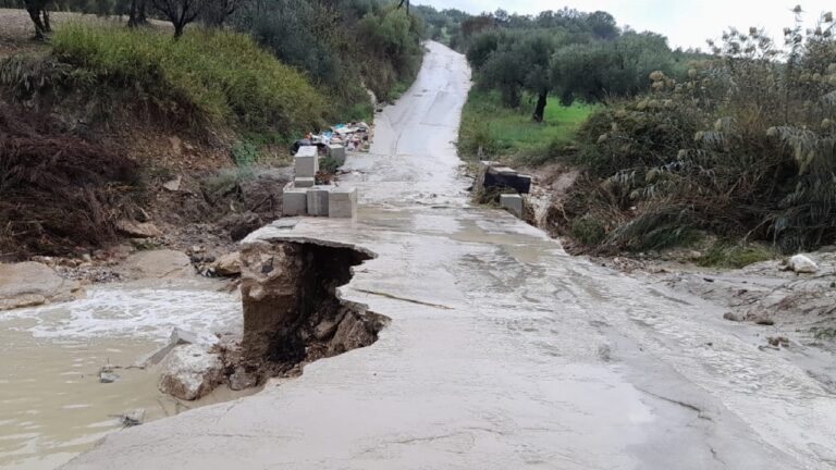 strada lazzarino 2022 maltempo