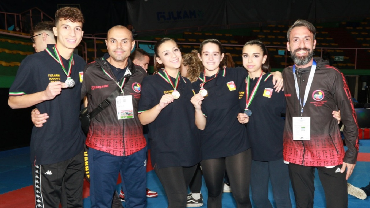 Karate, Marco Lentini guida al quarto posto nazionale la rappresentativa siciliana Under 18 di Kumite