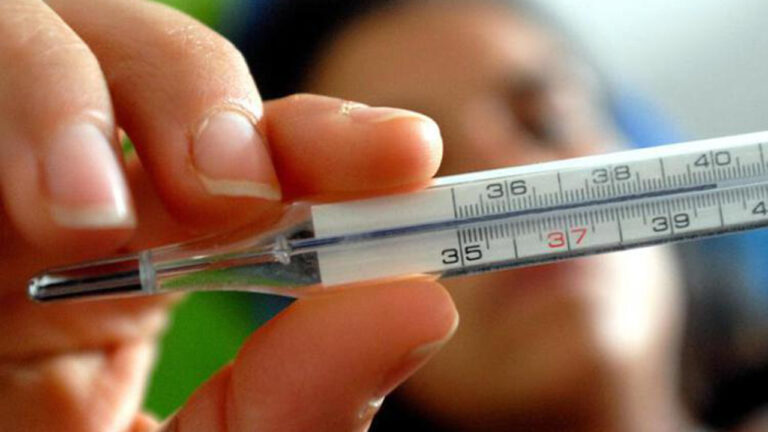 Febbre influenza termometro