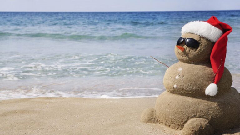 babbo natale spiaggia
