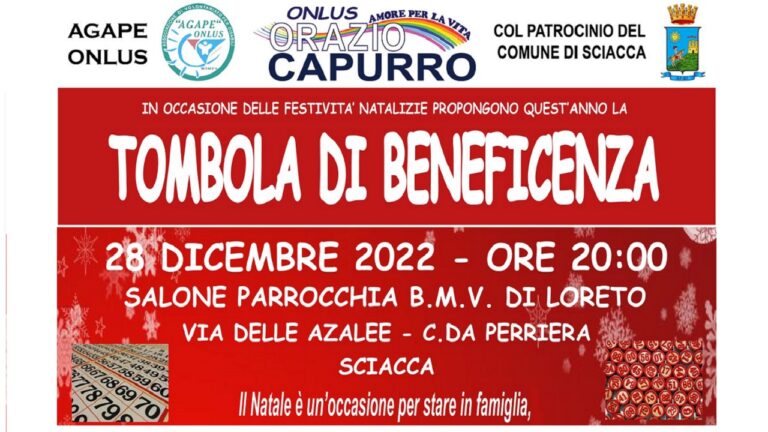 tombola beneficenza capurro 2022