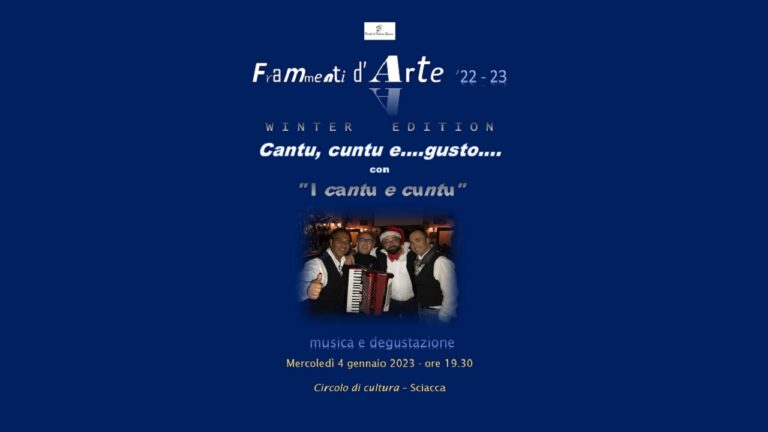 cantu e cuntu circolo cultura
