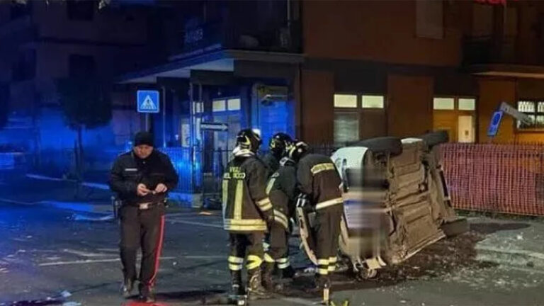 rOMA INCIDENTE 5 GIOVANI MORTI