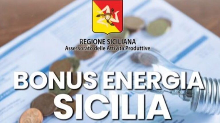 Bonus energia Regione siciliana