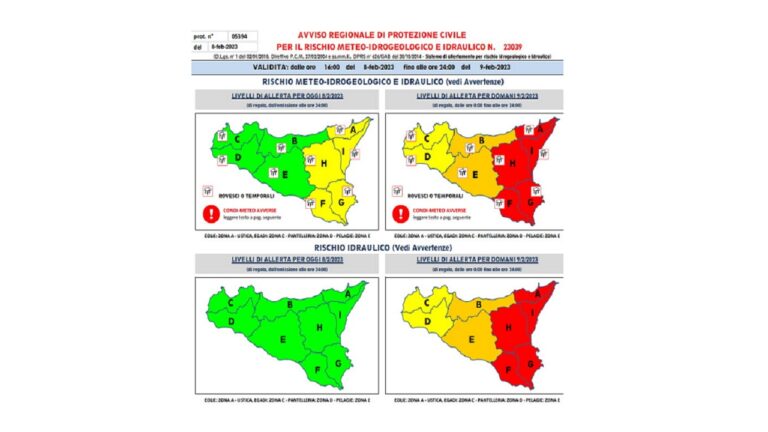 allerta meteo 9 febbrao 2023