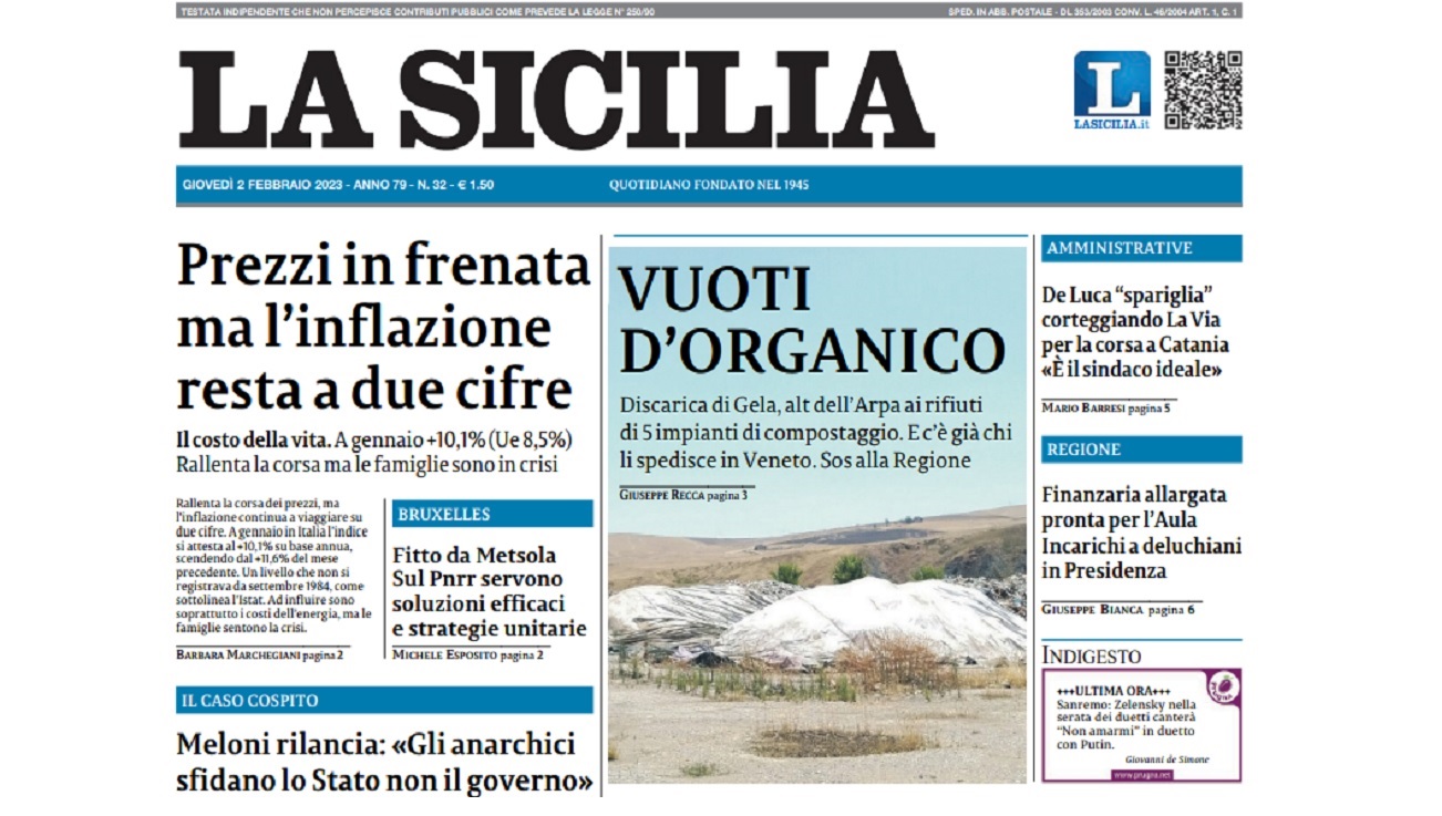 Rifiuti, inchiesta LA SICILIA: l'umido di Sciacca e dei Comuni del comprensorio finisce in Veneto