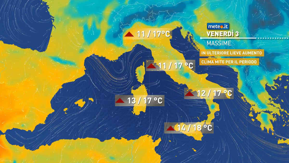 Fine settimana soleggiato, poi torna il freddo gelido