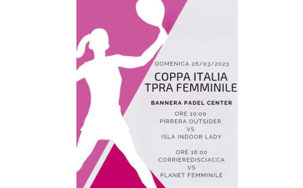 Padel, tre squadre femminili di Sciacca impegnate in Coppa Italia. Domani partite al Bannera