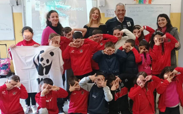 Sciacca, gli scolari a lezione di futuro con il panda del WWF