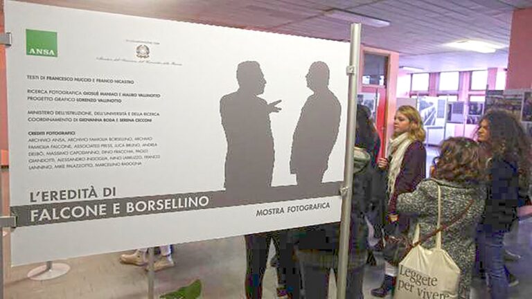 Inaugurazione mostra fotografica ANSA "L'eredit‡ di Falcone e Borsellino"