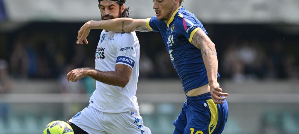 Verona raggiunto in pieno recupero dall’Empoli, 1-1 al Bentegodi