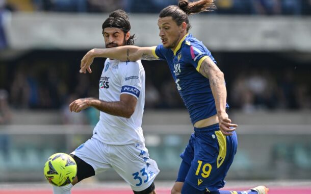 Verona raggiunto in pieno recupero dall’Empoli, 1-1 al Bentegodi