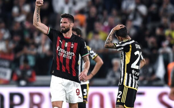 Giroud decide la sfida in casa Juve, rossoneri in Champions