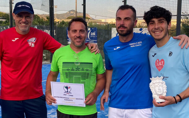 Padel, Coppa Italia TPRA: i saccensi campioni provinciali nel Master Expert Maschile