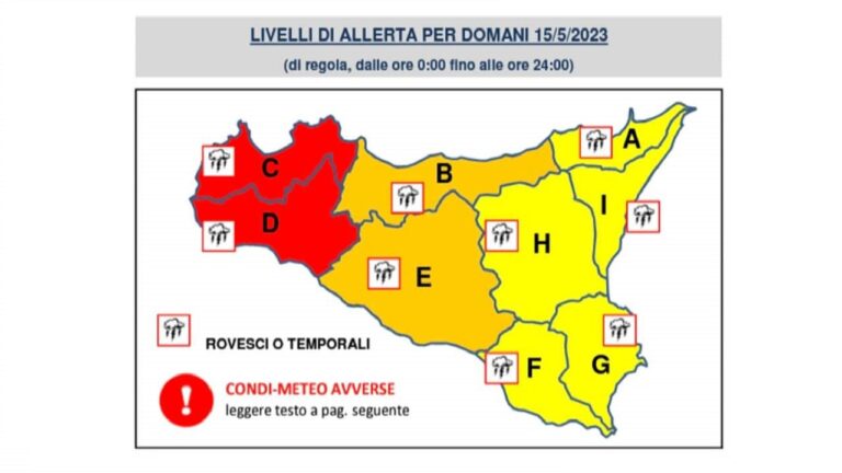 allerta meteo 15 maggio