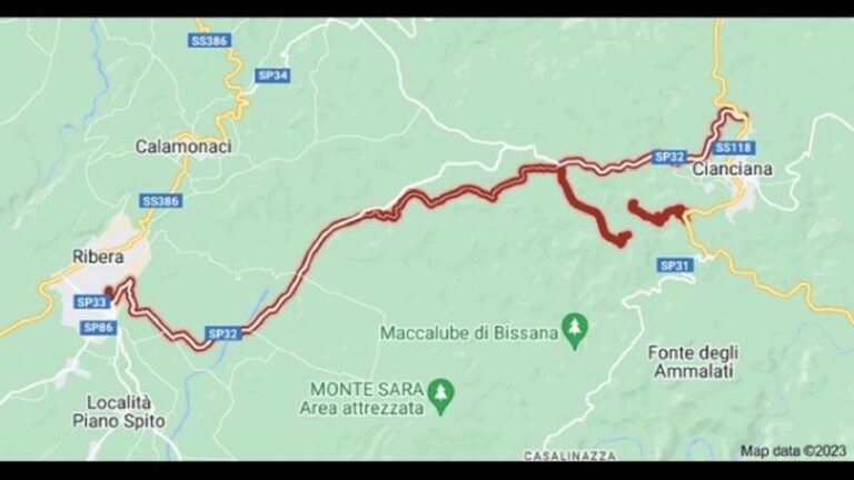 strada provinciale 32 mappa