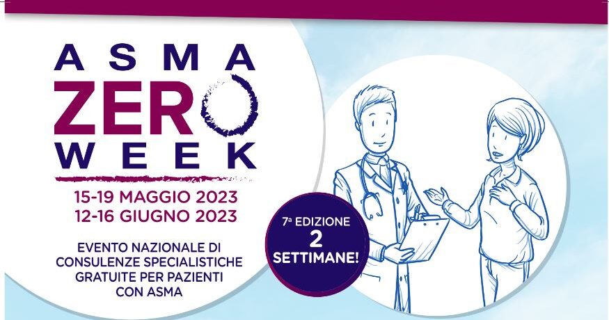 Asma Zero Week, dal 12 al 16 giugno consulenze specialistiche gratuite