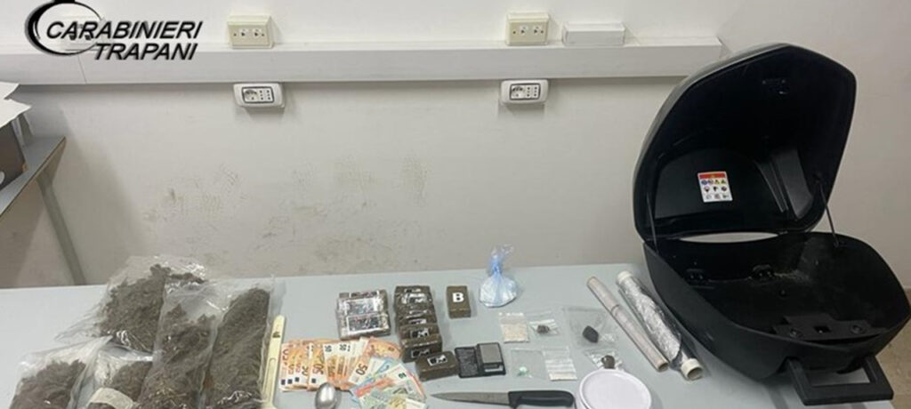 Trapani: droga di tutti i tipi. Arrestato pregiudicato 39enne