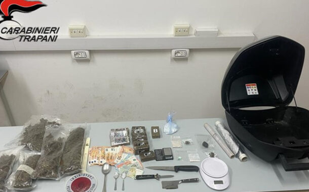 Trapani: droga di tutti i tipi. Arrestato pregiudicato 39enne