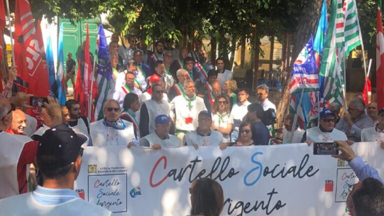 protesta sanità agrigento 2023