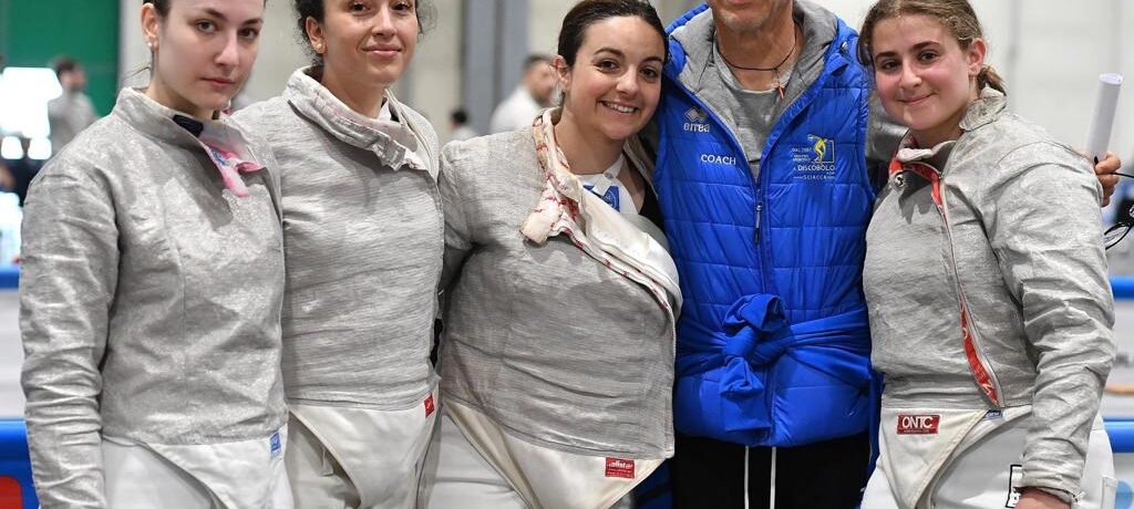 Scherma, Discobolo con Marina Savona al campionato italiano Master